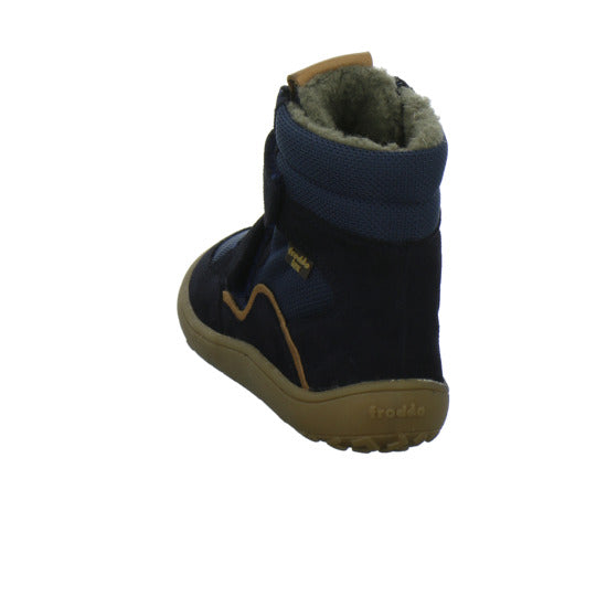 Froddo Barefoot Winterschuhe warm gefüttert Dunkelblau - 360° Ansicht