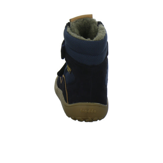 Froddo Barefoot Winterschuhe warm gefüttert Dunkelblau - 360° Ansicht