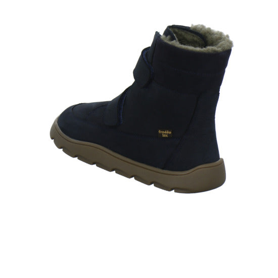 Froddo Barefoot Winterschuhe warm gefüttert Dunkelblau - 360° Ansicht