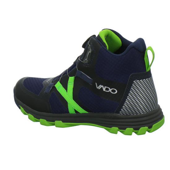 Vado Hiker Winterschuhe warm gefüttert Blau-kombi - 360° Ansicht