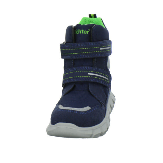 Richter Blinker Winterschuhe warm gefüttert Blau-kombi - 360° Ansicht