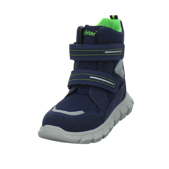 Richter Blinker Winterschuhe warm gefüttert Blau-kombi - 360° Ansicht