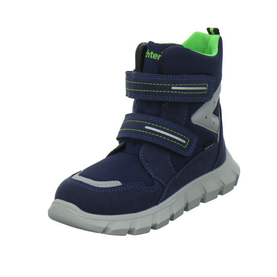 Richter Blinker Winterschuhe warm gefüttert Blau-kombi - 360° Ansicht
