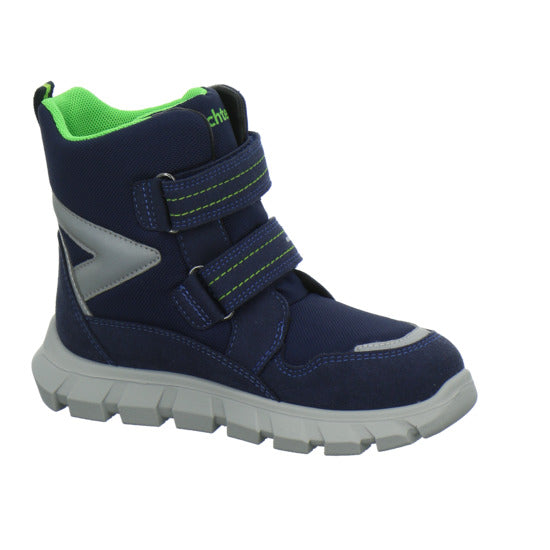 Richter Blinker Winterschuhe warm gefüttert Blau-kombi - 360° Ansicht