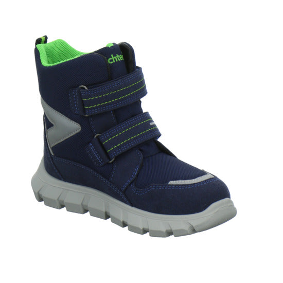 Richter Blinker Winterschuhe warm gefüttert Blau-kombi - 360° Ansicht