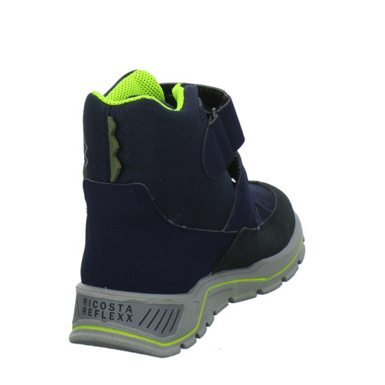 Ricosta Luga Blinker Winterschuhe warm gefüttert Blau-kombi - 360° Ansicht