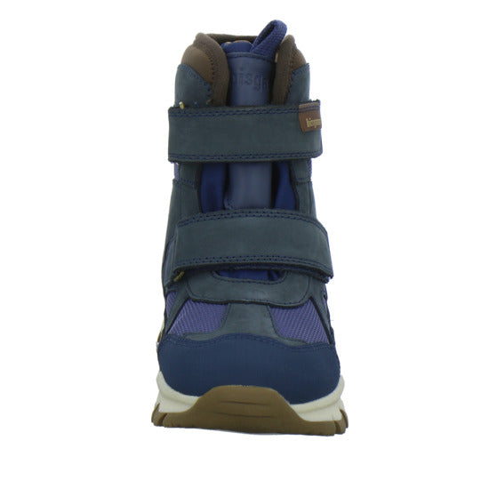 Bisgaard Edon Tex Winterschuhe warm gefüttert Blau-kombi - 360° Ansicht