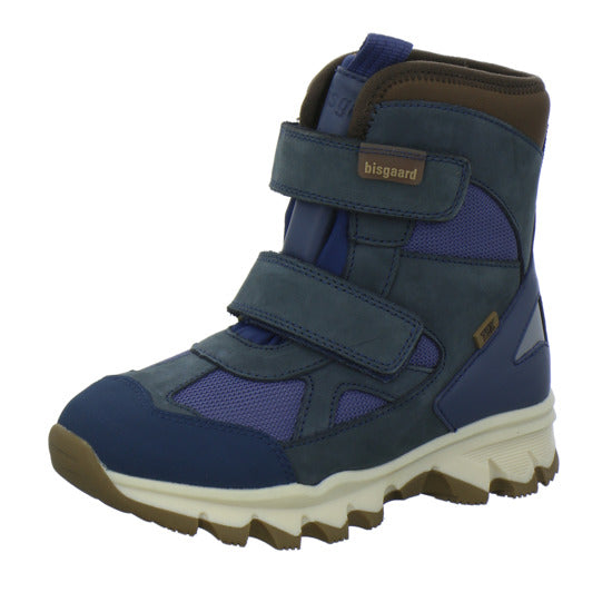 Bisgaard Edon Tex Winterschuhe warm gefüttert Blau-kombi - 360° Ansicht