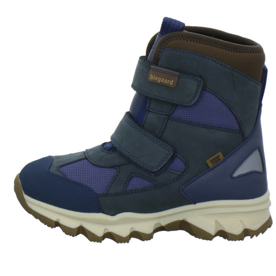 Bisgaard Edon Tex Winterschuhe warm gefüttert Blau-kombi - 360° Ansicht