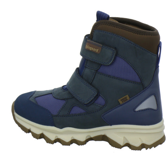 Bisgaard Edon Tex Winterschuhe warm gefüttert Blau-kombi - 360° Ansicht