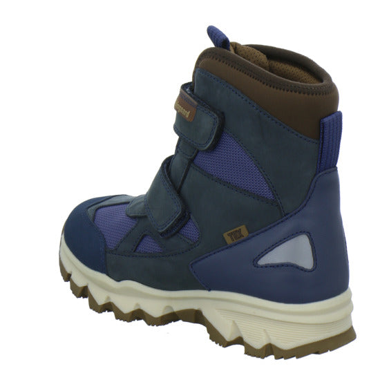 Bisgaard Edon Tex Winterschuhe warm gefüttert Blau-kombi - 360° Ansicht
