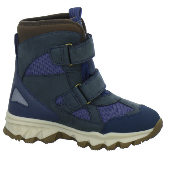 Bisgaard Edon Tex Winterschuhe warm gefüttert Blau-kombi - 360° Ansicht