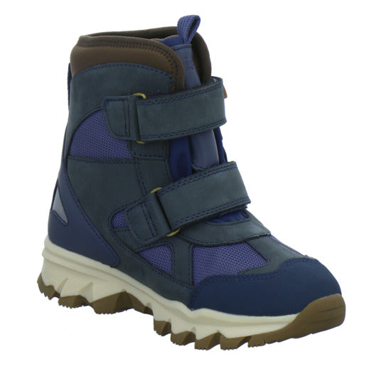 Bisgaard Edon Tex Winterschuhe warm gefüttert Blau-kombi - 360° Ansicht