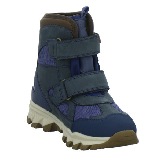 Bisgaard Edon Tex Winterschuhe warm gefüttert Blau-kombi - 360° Ansicht