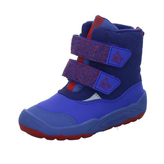Affenzahn Winterschuhe Jungen Vegan blizzy Blau-kombi
