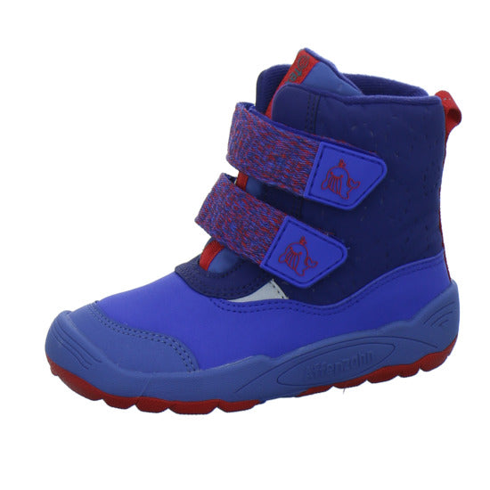 Affenzahn Winterschuhe Jungen Vegan blizzy Blau-kombi