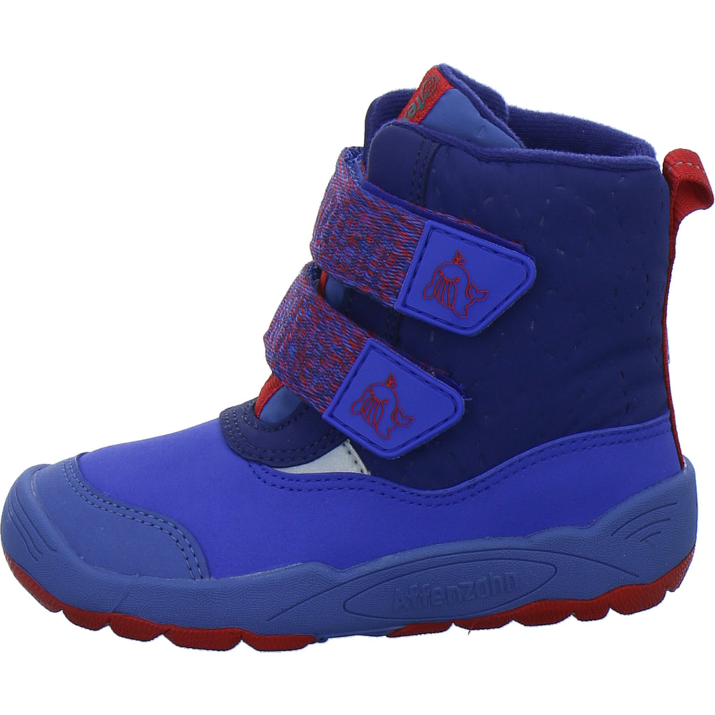 Affenzahn Winterschuhe Jungen Vegan blizzy Blau-kombi