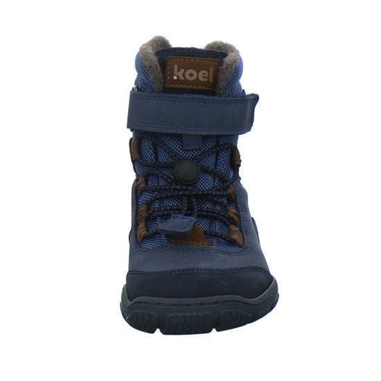Koel Winterschuhe Jungen Barefoot Shoes Velcro Blau-kombi