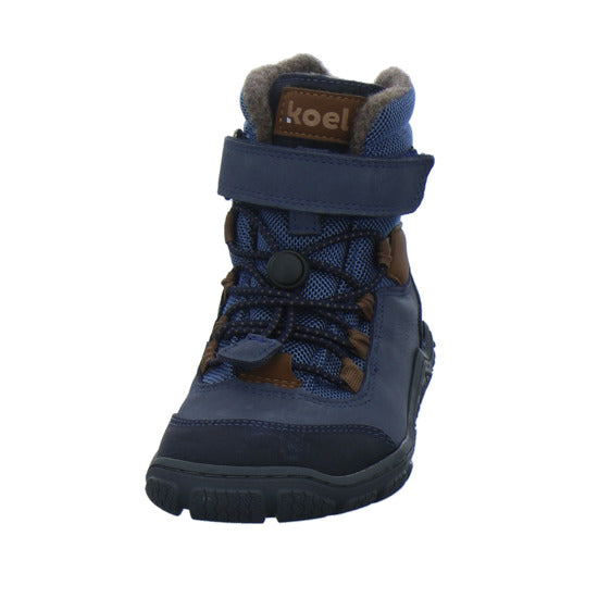 Koel Winterschuhe Jungen Barefoot Shoes Velcro Blau-kombi
