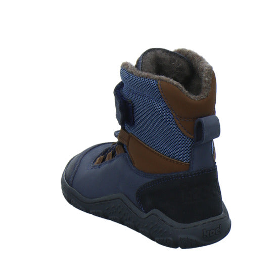 Koel Winterschuhe Jungen Barefoot Shoes Velcro Blau-kombi