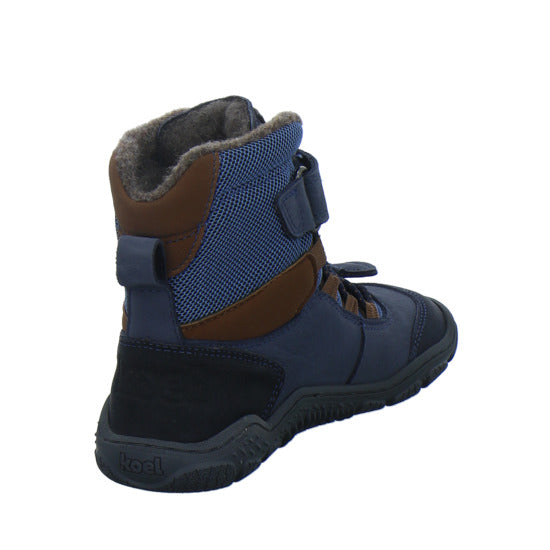 Koel Winterschuhe Jungen Barefoot Shoes Velcro Blau-kombi