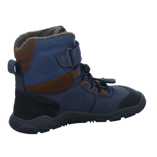 Koel Winterschuhe Jungen Barefoot Shoes Velcro Blau-kombi