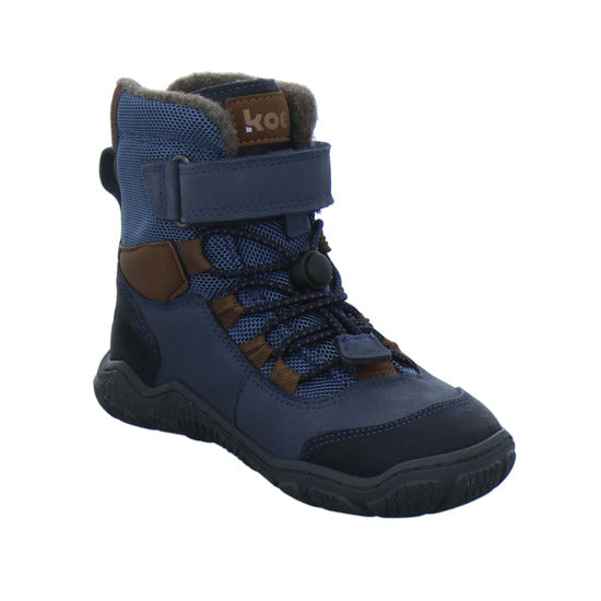 Koel Winterschuhe Jungen Barefoot Shoes Velcro Blau-kombi