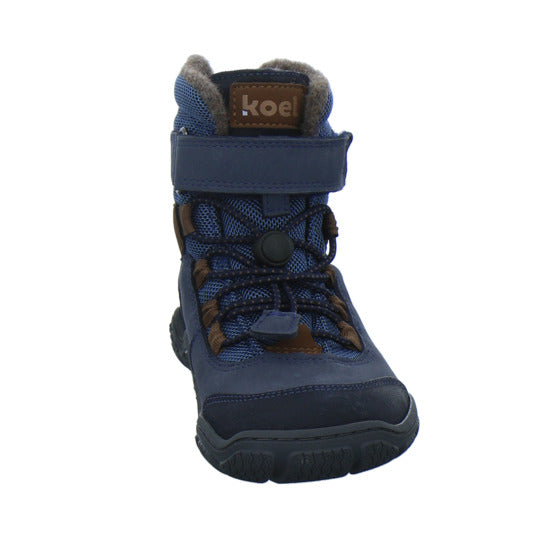 Koel Winterschuhe Jungen Barefoot Shoes Velcro Blau-kombi