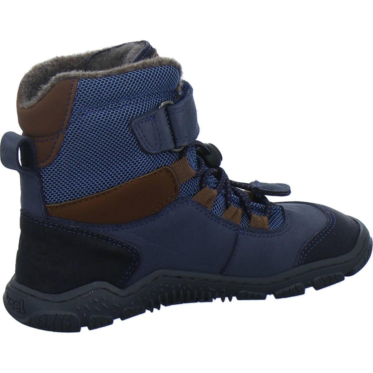 Koel Winterschuhe Jungen Barefoot Shoes Velcro Blau-kombi