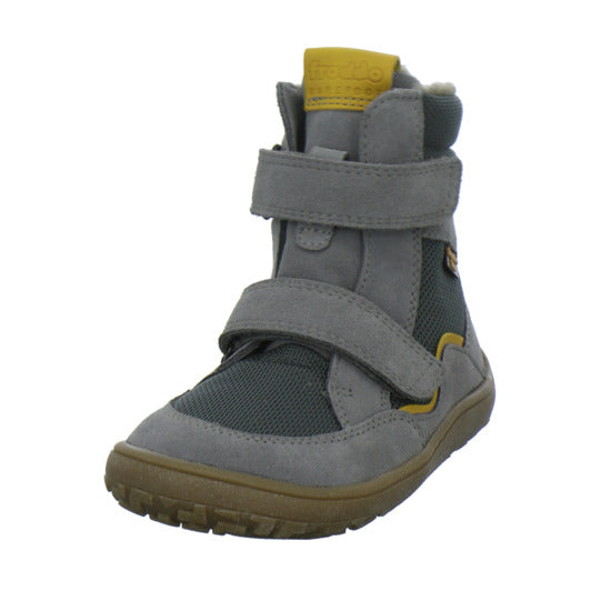 Froddo Barefoot Winterschuhe warm gefüttert Grau-kombi - 360° Ansicht