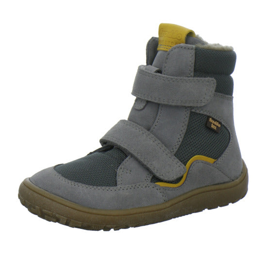 Froddo Barefoot Winterschuhe warm gefüttert Grau-kombi - 360° Ansicht