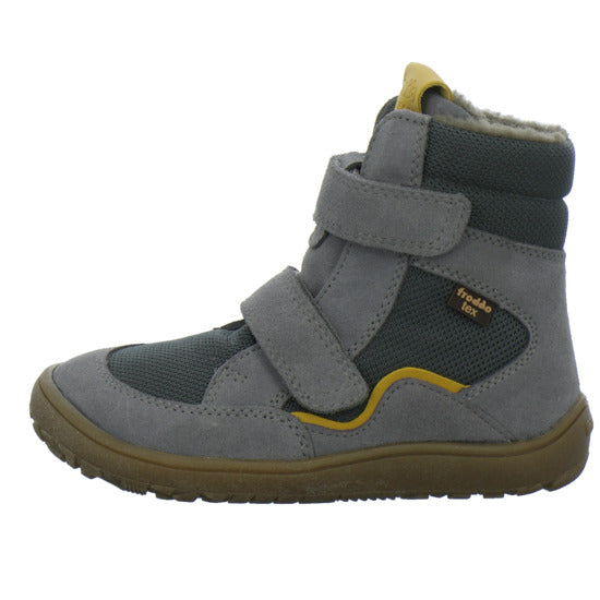 Froddo Barefoot Winterschuhe warm gefüttert Grau-kombi - 360° Ansicht
