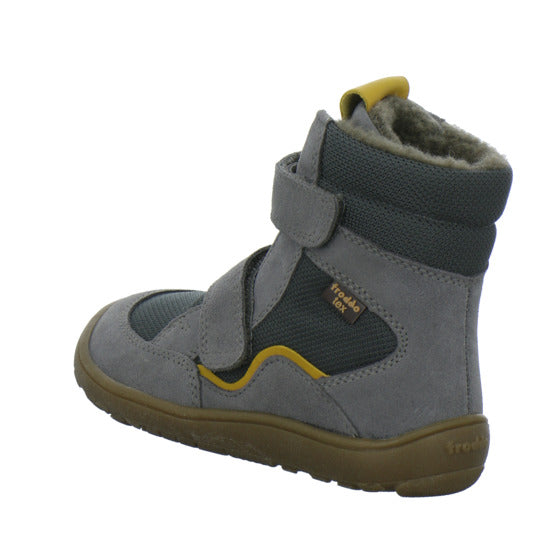 Froddo Barefoot Winterschuhe warm gefüttert Grau-kombi - 360° Ansicht