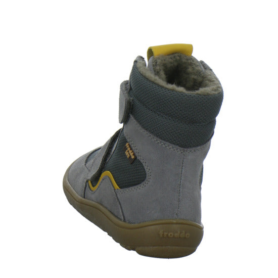 Froddo Barefoot Winterschuhe warm gefüttert Grau-kombi - 360° Ansicht