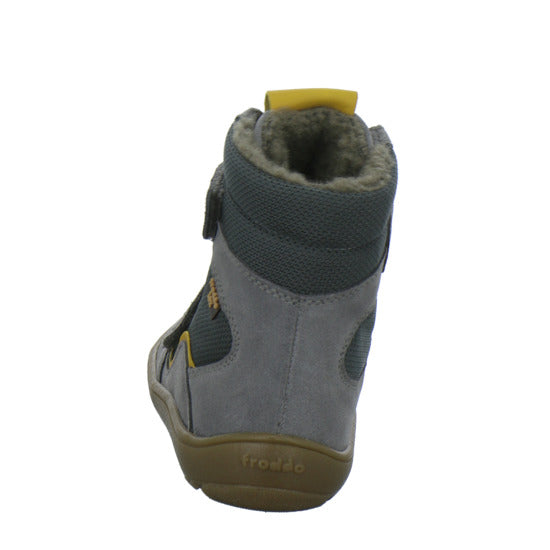 Froddo Barefoot Winterschuhe warm gefüttert Grau-kombi - 360° Ansicht