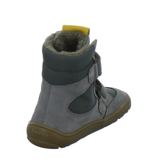 Froddo Barefoot Winterschuhe warm gefüttert Grau-kombi - 360° Ansicht