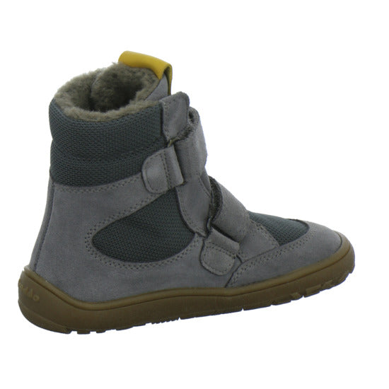 Froddo Barefoot Winterschuhe warm gefüttert Grau-kombi - 360° Ansicht