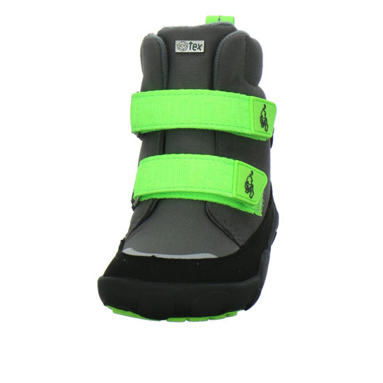 Affenzahn Vegan Comfy Winterschuhe warm gefüttert Grau-kombi - 360° Ansicht