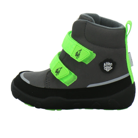 Affenzahn Vegan Comfy Winterschuhe warm gefüttert Grau-kombi - 360° Ansicht
