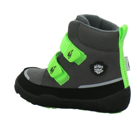 Affenzahn Vegan Comfy Winterschuhe warm gefüttert Grau-kombi - 360° Ansicht