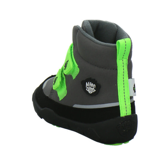 Affenzahn Vegan Comfy Winterschuhe warm gefüttert Grau-kombi - 360° Ansicht