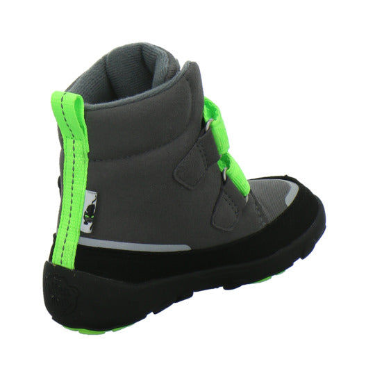 Affenzahn Vegan Comfy Winterschuhe warm gefüttert Grau-kombi - 360° Ansicht