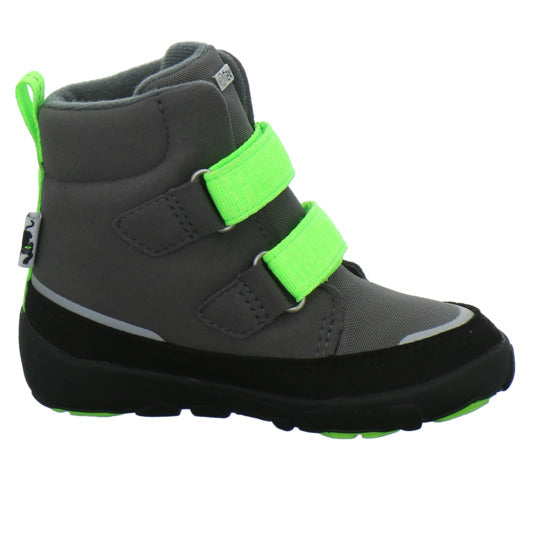 Affenzahn Vegan Comfy Winterschuhe warm gefüttert Grau-kombi - 360° Ansicht