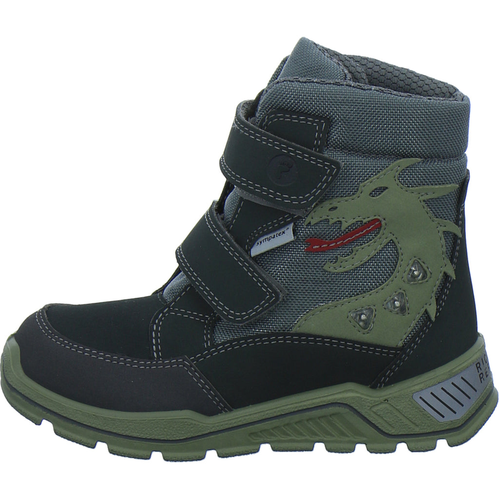 Ricosta Winterschuhe Jungen Grisu Blinker Grau-kombi