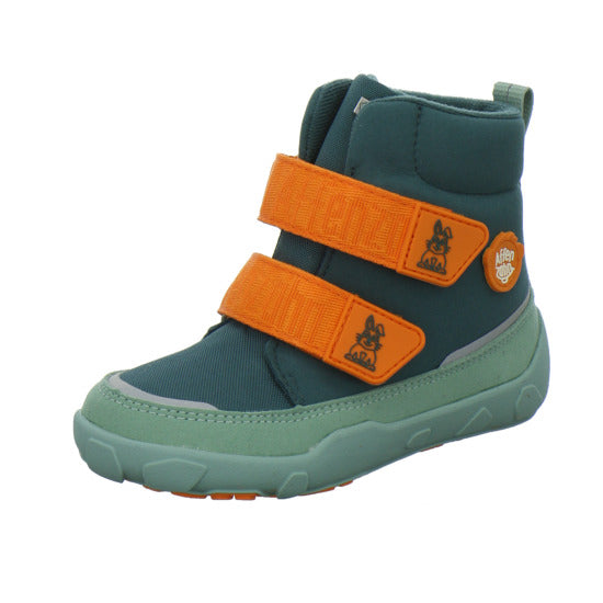 Affenzahn Vegan Comfy Winterschuhe warm gefüttert grün - 360° Ansicht