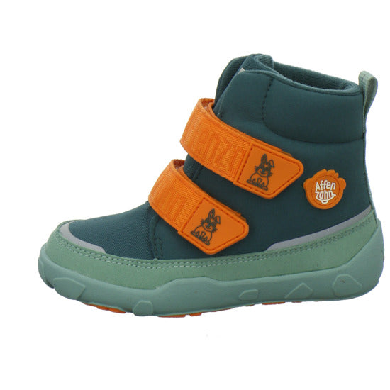Affenzahn Vegan Comfy Winterschuhe warm gefüttert grün - 360° Ansicht