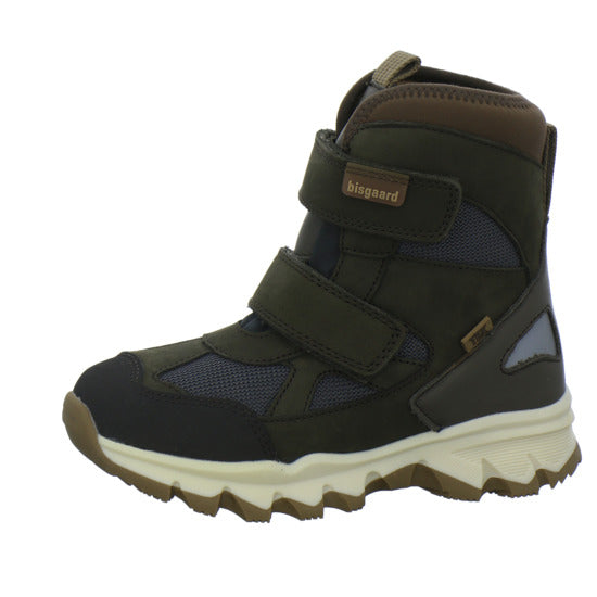Bisgaard Edon Tex Winterschuhe warm gefüttert oliv - 360° Ansicht