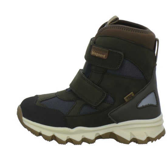 Bisgaard Edon Tex Winterschuhe warm gefüttert oliv - 360° Ansicht