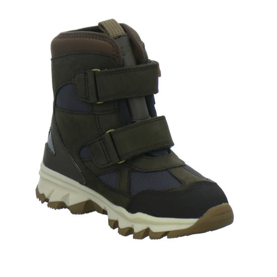 Bisgaard Edon Tex Winterschuhe warm gefüttert oliv - 360° Ansicht