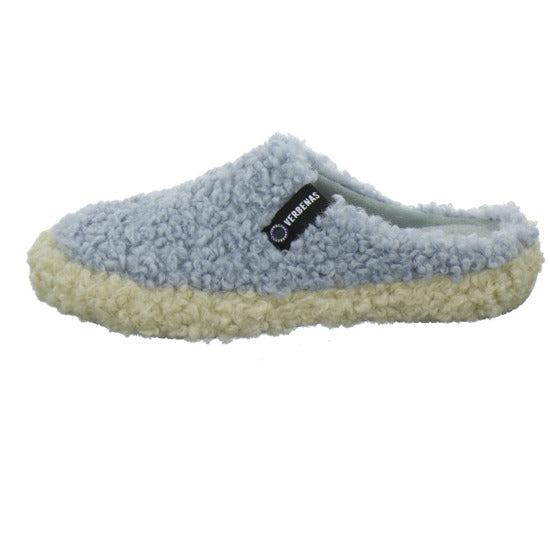 Verbenas Hausschuhe Damen Damen Yuma Curly Hellblau